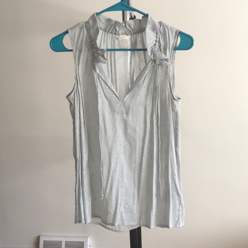 H&M light mint blouse